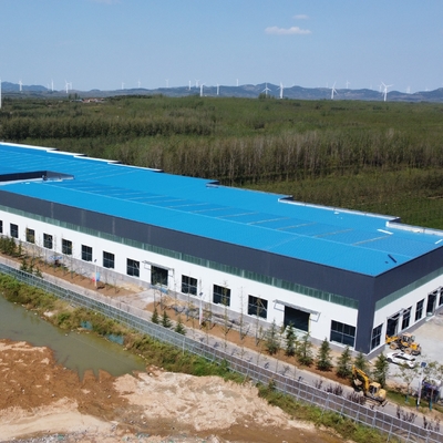 Prefabricated Steel Warehouse Structure Q235B Q355B উপাদান