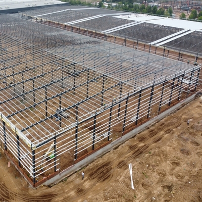 H-Section Beams সহ প্রিফ্যাব্রিকেটেড স্টিল স্ট্রাকচার কর্মশালা 50 বছরের জীবনকাল