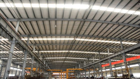 প্রিফ্যাব স্টিল স্ট্রাকচার গুদাম কর্মশালা বড় স্প্যান সহ