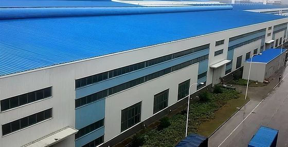 বড় স্প্যান কাস্টমাইজড শিল্প কারখানা শ্যাড প্রিফ্যাব্রিকেটেড ইস্পাত কাঠামো কর্মশালা