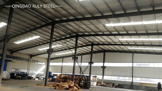 প্রিফ্যাব স্টিল কর্মশালা এইচ-বিভাগ ফ্রেম Q235B Q355B 50 বছর জীবন