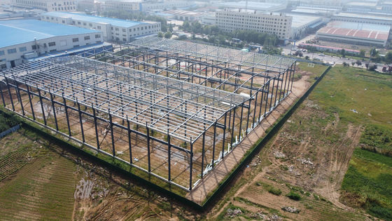 4000m2 প্রিফ্যাব্রিকেটেড ইস্পাত কাঠামো গুদাম H বিভাগ ইস্পাত