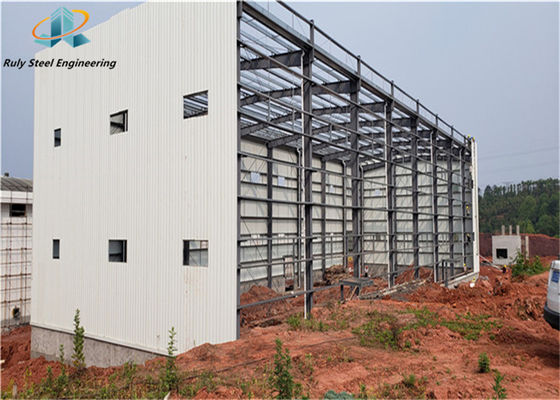 ইস্পাত কাঠামো বাণিজ্যিক ইস্পাত শ্যাড / ধাতব বিল্ডিং / ইস্পাত কাঠামো গুদাম