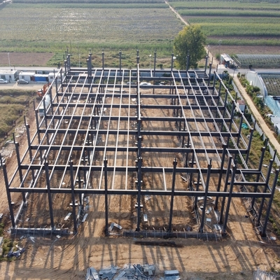 গুদাম কর্মশালার নির্মাণের জন্য প্রিফ্যাব ইস্পাত কাঠামো ভবন