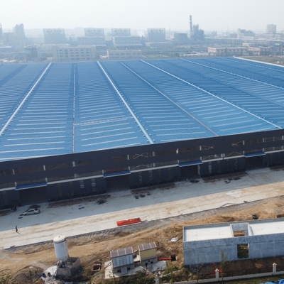 লজিস্টিকের জন্য 15000m2 প্রিফ্যাব্রিকেটেড স্টিল স্ট্রাকচার গুদাম