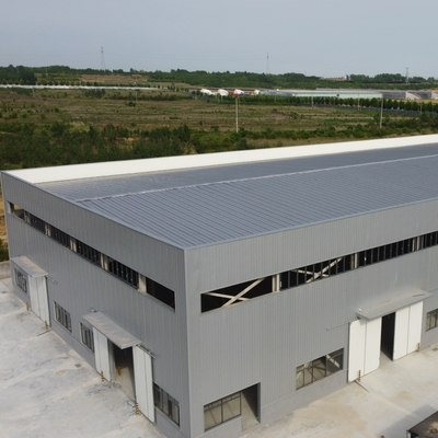 অ্যালুমিনিজড জিংক প্ল্যাটিং সহ প্রিফ্যাব্রিকেটেড স্টিল স্ট্রাকচার গুদাম