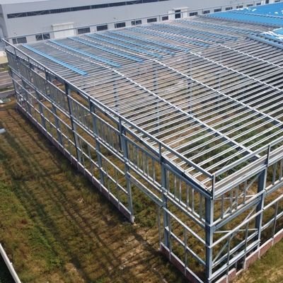 H-Section Beams Q235B Q355B সহ প্রিফ্যাব্রিকেটেড ইস্পাত কর্মশালা ভবন