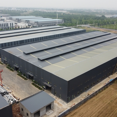 Q235B Q355B ASTM A36 স্টিলের সাথে প্রিফ্যাব স্টিল স্ট্রাকচার গুদাম
