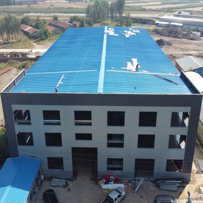 প্রিফ্যাব স্টিল স্ট্রাকচার গুদাম H-Section Beams সঙ্গে 50 বছর জীবনকাল