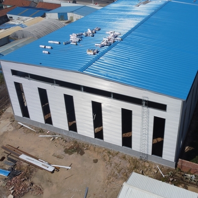 Q235B Q355B H-সেকশন ফ্রেম সহ প্রিফ্যাব ইস্পাত কাঠামো গুদাম