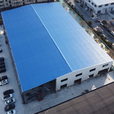 হালকা ইস্পাত ফ্রেম প্রিফ্যাব গুদাম Q235B Q355B উপাদান