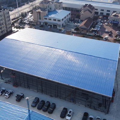 H-Section Beams সহ প্রিফ্যাব্রিকেটেড স্টিল স্ট্রাকচার গুদাম ৫০ বছরের জীবনকাল