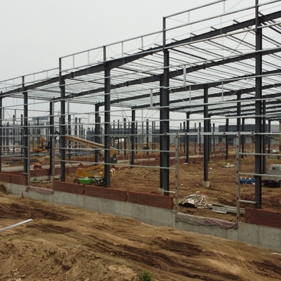 H-Section Beams এবং PPGI Cladding সহ প্রিফ্যাব স্টিল স্ট্রাকচার গুদাম