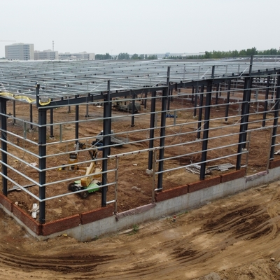 H-Section Beams এবং PPGI Cladding সহ প্রিফ্যাব স্টিল স্ট্রাকচার গুদাম