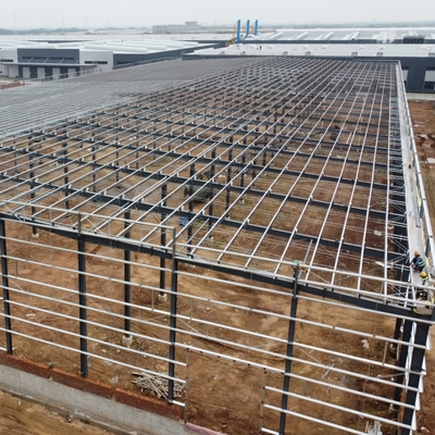 প্রিফ্যাব স্টিল গুদাম বিল্ডিং 100m x 30m Q235B Q355B