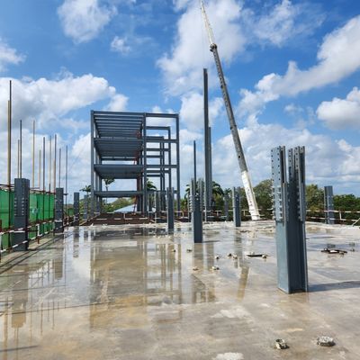 আধুনিক নকশা প্রিফ্যাব্রিকেটেড ইস্পাত কাঠামো হোটেল বিল্ডিং মাল্টি স্টোরি ইস্পাত বিল্ডিং সরবরাহ