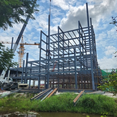 গুদাম কর্মশালার জন্য কাস্টম প্রিফ্যাব ইস্পাত কাঠামো বিল্ডিং