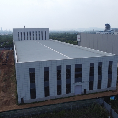প্রিফ্যাব স্টিল স্ট্রাকচার গুদাম H-Section Beams সঙ্গে 50 বছর জীবনকাল