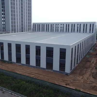 প্রিফ্যাব স্টিল স্ট্রাকচার গুদাম H-Section Beams সঙ্গে 50 বছর জীবনকাল