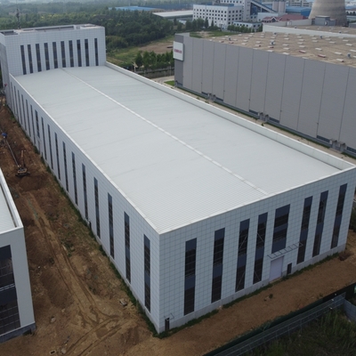 প্রিফ্যাব স্টিল স্ট্রাকচার গুদাম H-Section Beams সঙ্গে 50 বছর জীবনকাল