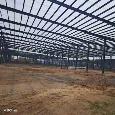 ক্রেন সমর্থন সঙ্গে বড় স্প্যান প্রাক ইঞ্জিনিয়ারিং ইস্পাত ভবন