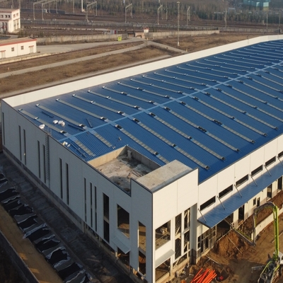 H-সেকশন বিম সহ Q235 Q355 প্রিফ্যাব ইস্পাত কাঠামো গুদাম