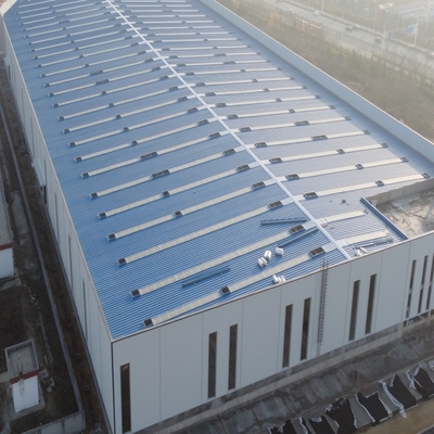 Prefabricated Steel Structure Warehouse Workshop কাস্টমাইজযোগ্য Q355