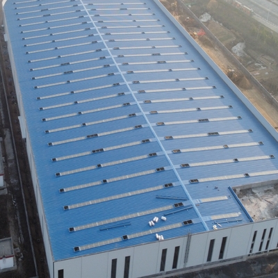 প্রিফ্যাব স্টিল স্ট্রাকচার গুদাম H-Section Beams সঙ্গে 50 বছর জীবনকাল