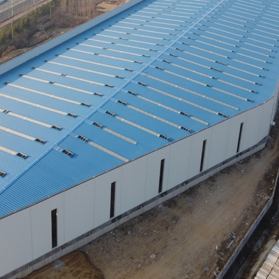 Prefabricated Steel Structure Warehouse Workshop কাস্টমাইজযোগ্য Q355