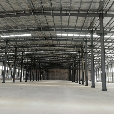 দ্বি-স্তরীয় কাঠামো Q355B সহ প্রিফ্যাব স্টিল গ্রানারি গুদাম