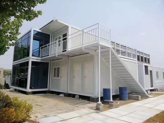 গ্যালভানাইজড কাঠামো সহ প্রিফ্যাব কন্টেইনার কফি শপ